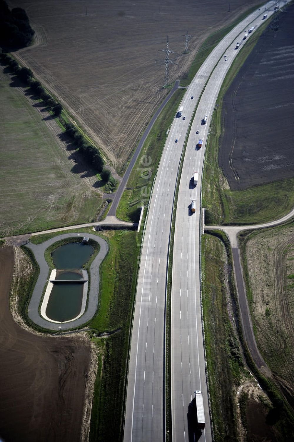 Luftbild Eisenach - Nordverlegung / Umfahrung Hörselberge der Autobahn E40 / A4 in Thüringen