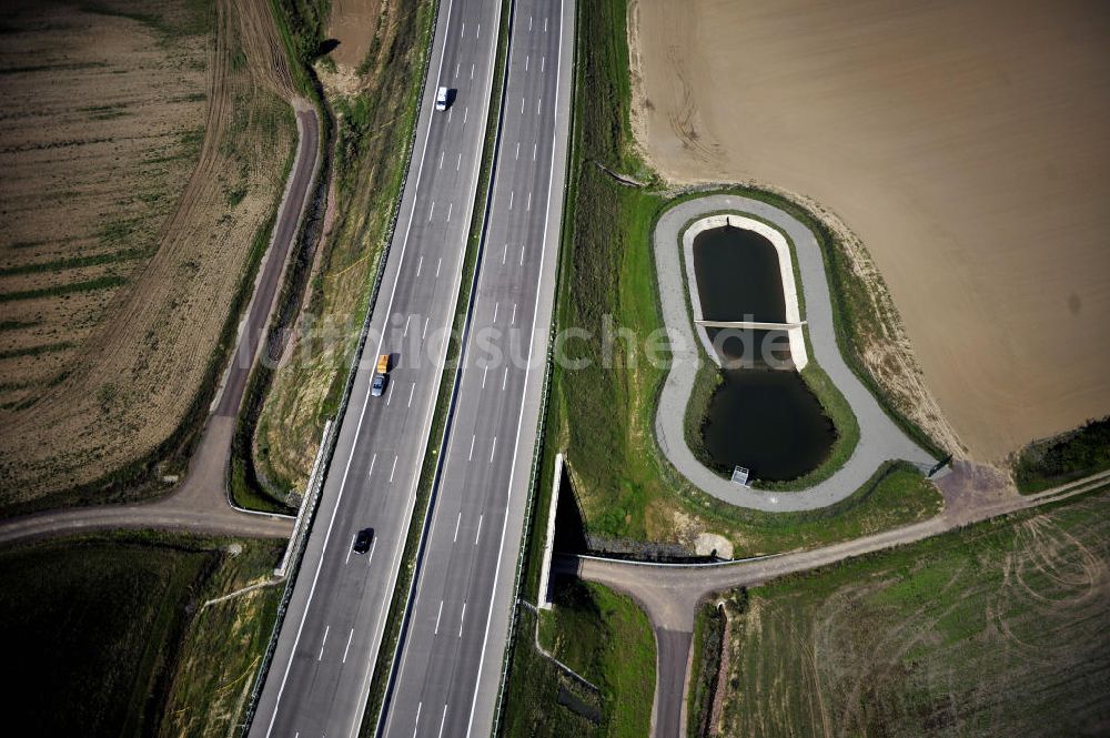 Eisenach von oben - Nordverlegung / Umfahrung Hörselberge der Autobahn E40 / A4 in Thüringen