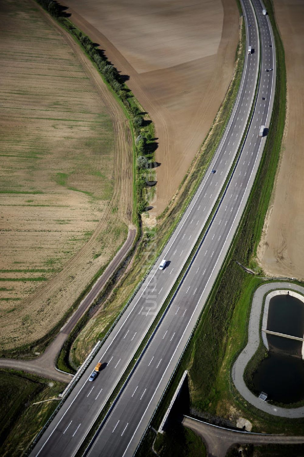 Eisenach aus der Vogelperspektive: Nordverlegung / Umfahrung Hörselberge der Autobahn E40 / A4 in Thüringen