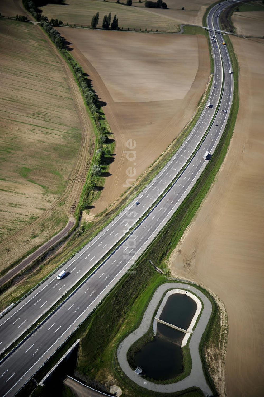 Luftbild Eisenach - Nordverlegung / Umfahrung Hörselberge der Autobahn E40 / A4 in Thüringen