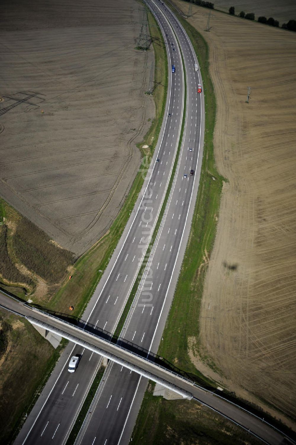 Eisenach aus der Vogelperspektive: Nordverlegung / Umfahrung Hörselberge der Autobahn E40 / A4 in Thüringen