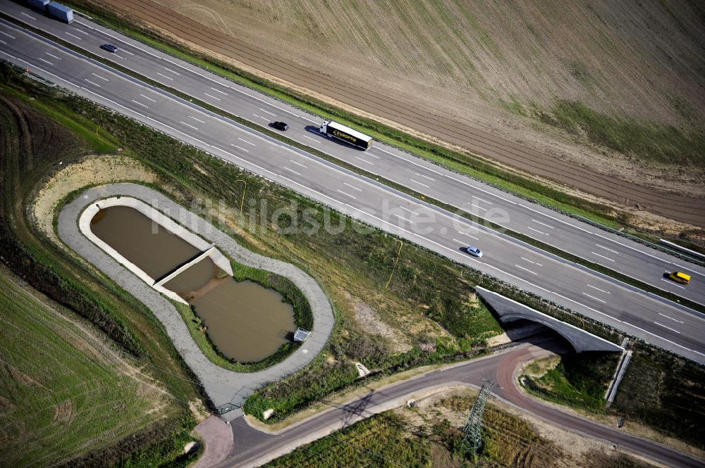 Luftaufnahme Eisenach - Nordverlegung / Umfahrung Hörselberge der Autobahn E40 / A4 in Thüringen