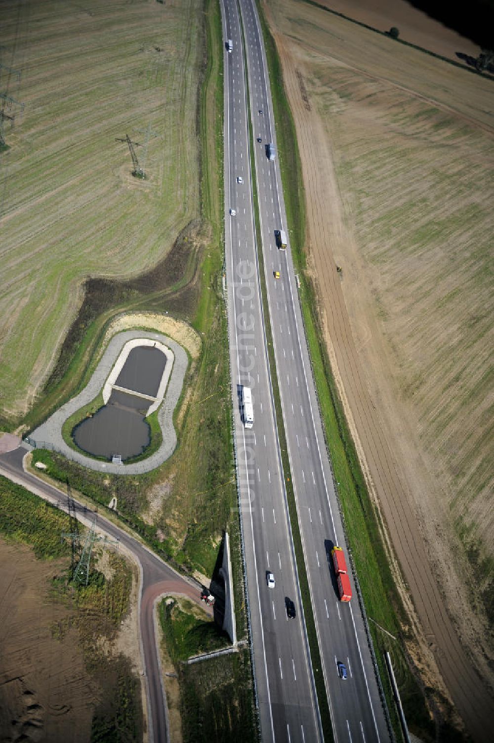 Eisenach aus der Vogelperspektive: Nordverlegung / Umfahrung Hörselberge der Autobahn E40 / A4 in Thüringen