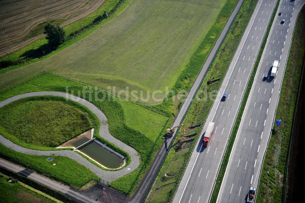 Eisenach von oben - Nordverlegung / Umfahrung Hörselberge der Autobahn E40 / A4 in Thüringen