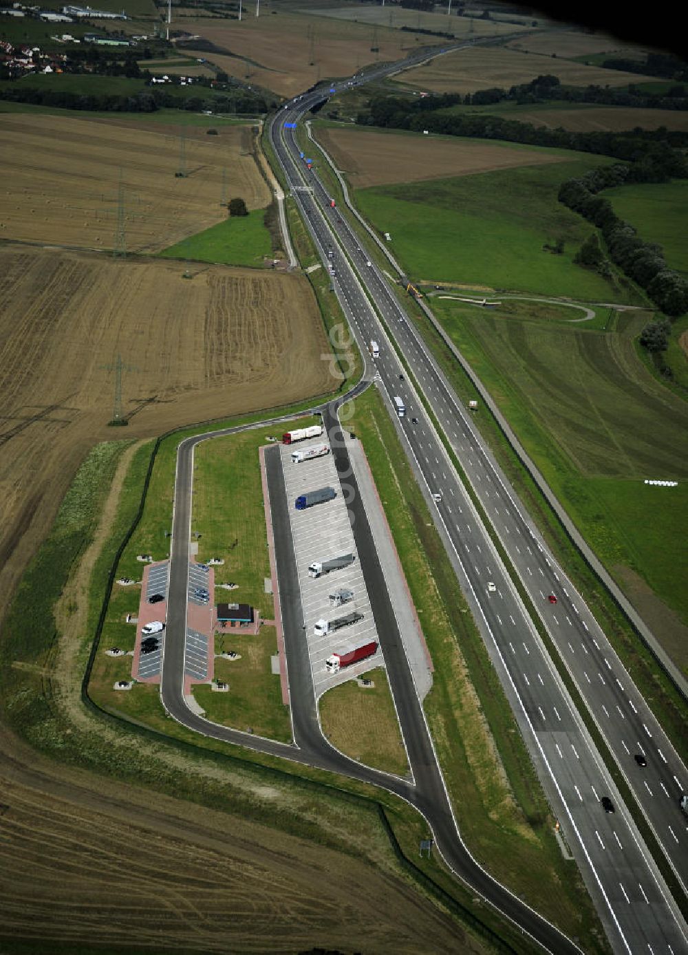 Eisenach aus der Vogelperspektive: Nordverlegung / Umfahrung Hörselberge der Autobahn E40 / A4 in Thüringen