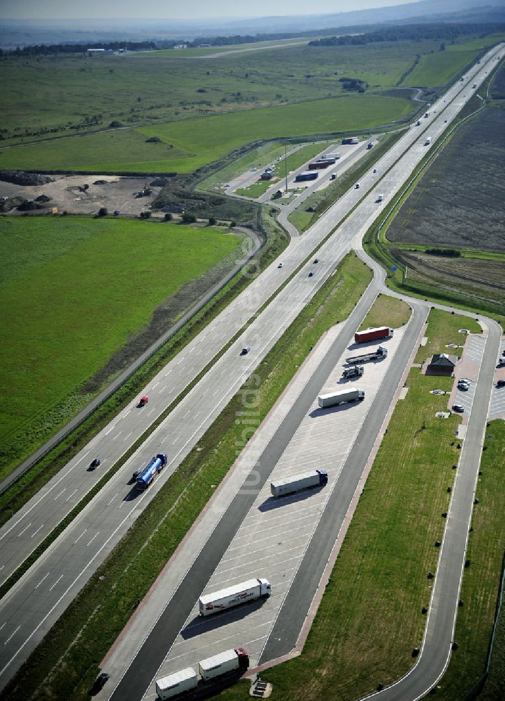 Luftbild Eisenach - Nordverlegung / Umfahrung Hörselberge der Autobahn E40 / A4 in Thüringen