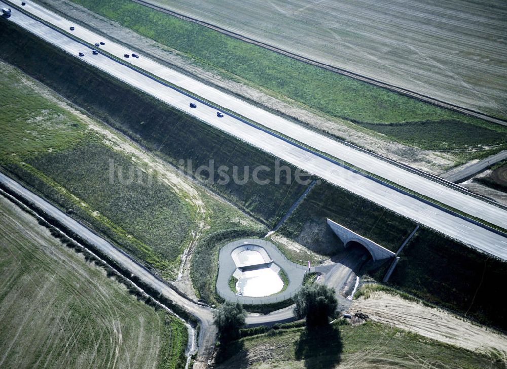 Eisenach aus der Vogelperspektive: Nordverlegung / Umfahrung Hörselberge der Autobahn E40 / A4 in Thüringen