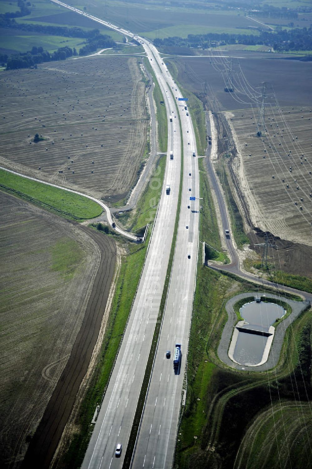 Luftbild Eisenach - Nordverlegung / Umfahrung Hörselberge der Autobahn E40 / A4 in Thüringen