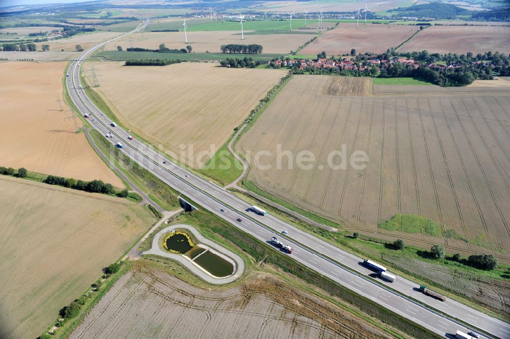 Luftbild Hötzelsroda - Nordverlegung / Umfahrung Hörselberge der Autobahn E40 / A4 in Thüringen