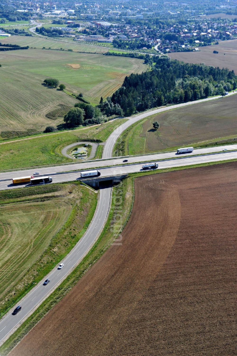 Luftbild Neukirchen - Nordverlegung / Umfahrung Hörselberge der Autobahn E40 / A4 in Thüringen