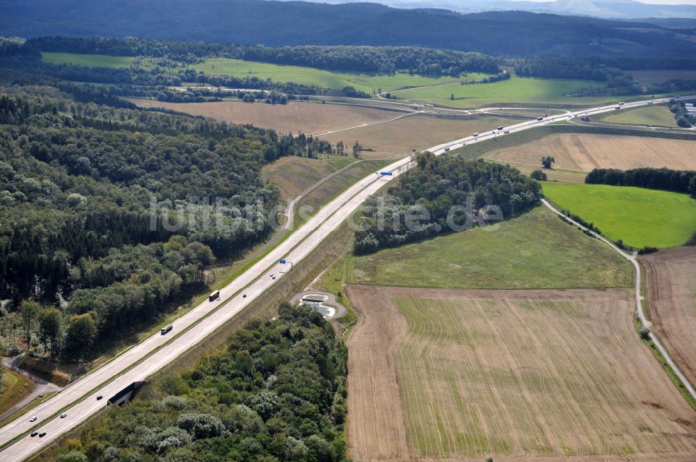 Eisenach von oben - Nordverlegung / Umfahrung Hörselberge der Autobahn E40 / A4 in Thüringen