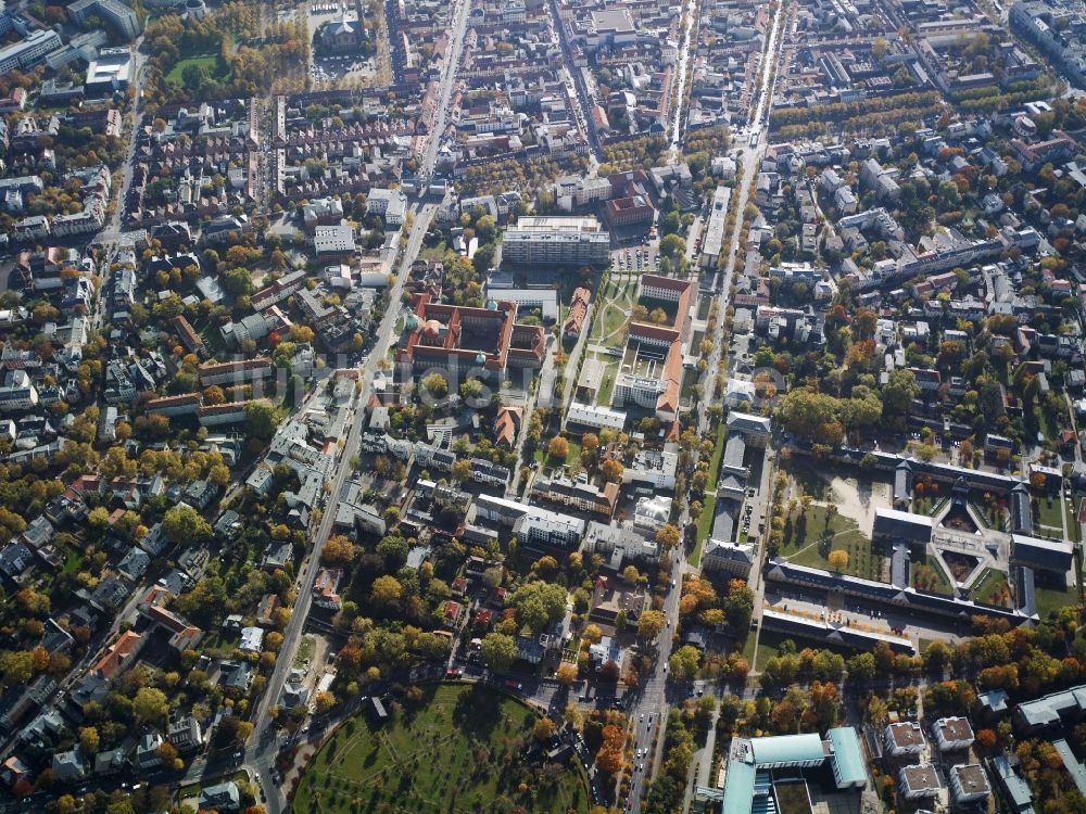 Potsdam aus der Vogelperspektive: Nördliche Innenstadt in Potsdam im Bundesland Brandenburg