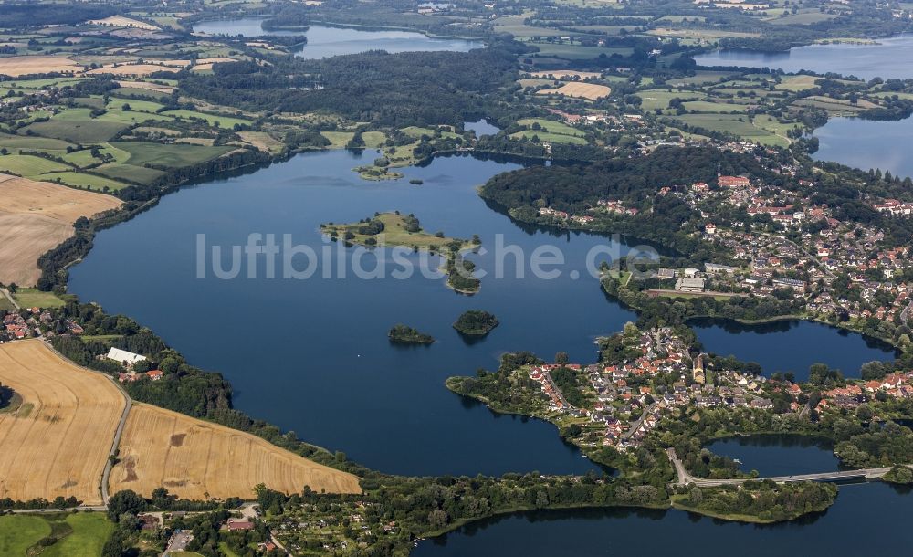 Luftaufnahme Plön - Nördliche Stadtteile der Kreisstadt Plön am Trammer See in Plön im Bundesland Schleswig-Holstein