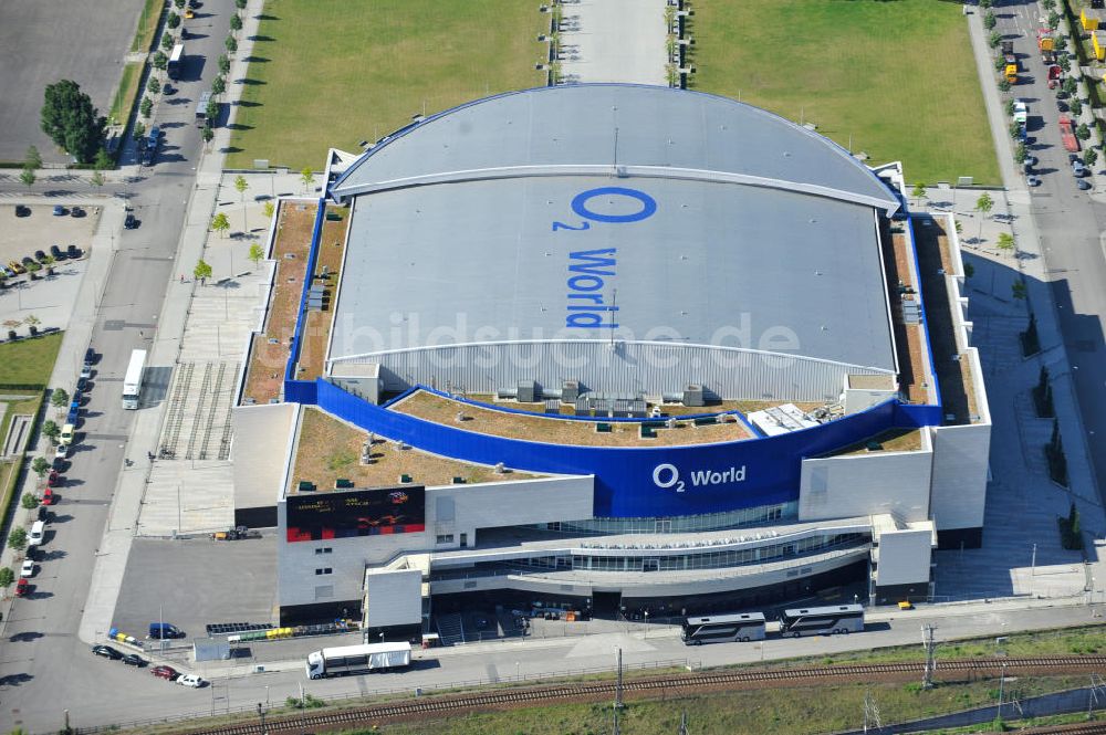 Luftbild Berlin Friedrichshain - O2-Arena Berlin