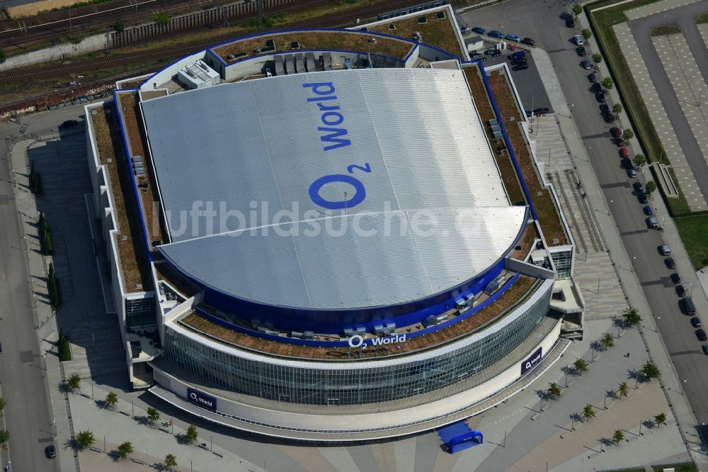 Luftbild Berlin - O2- Arena in Berlin - Friedrichshain