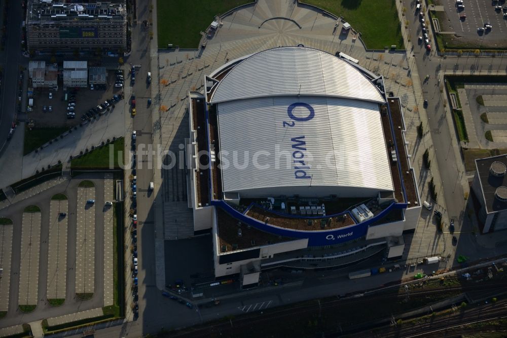 Berlin von oben - O2- Arena in Berlin - Friedrichshain