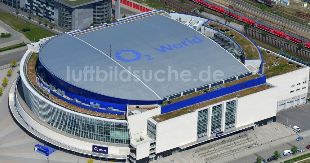 Berlin aus der Vogelperspektive: O2- Arena in Berlin - Friedrichshain