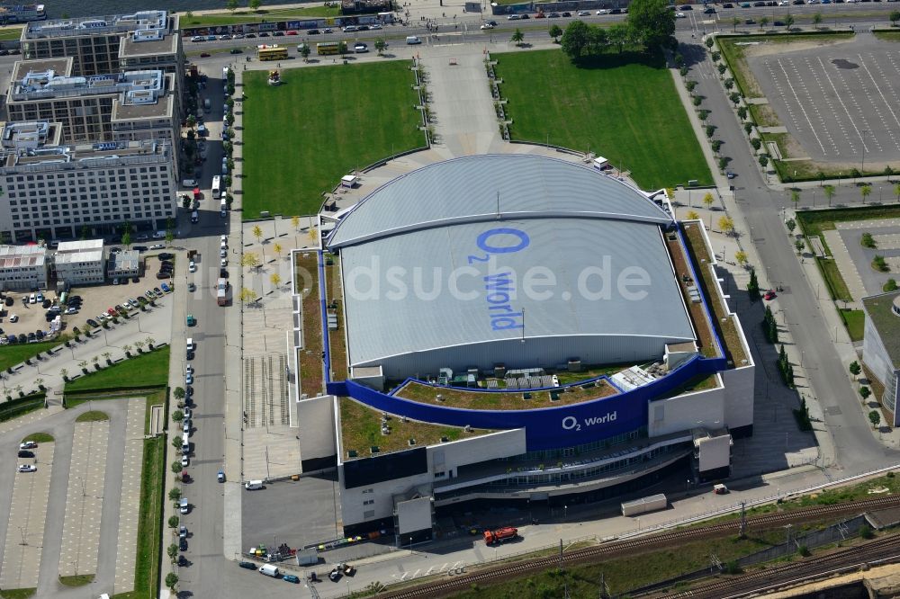 Berlin aus der Vogelperspektive: O2- Arena in Berlin - Friedrichshain