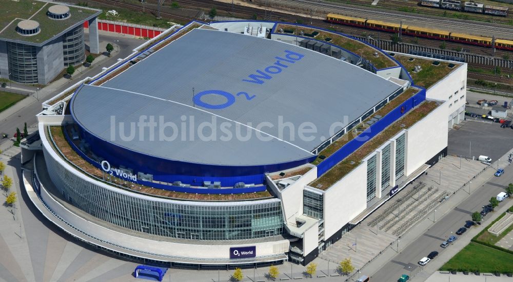 Berlin aus der Vogelperspektive: O2- Arena in Berlin - Friedrichshain