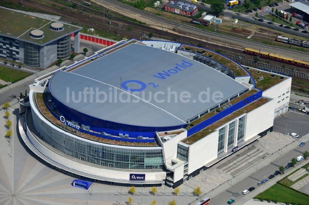 Luftbild Berlin - O2- Arena in Berlin - Friedrichshain