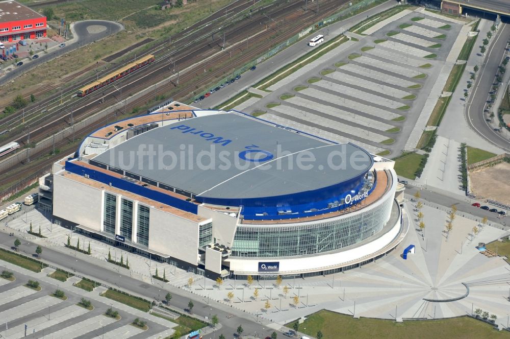 Berlin von oben - O2- Arena in Berlin - Friedrichshain