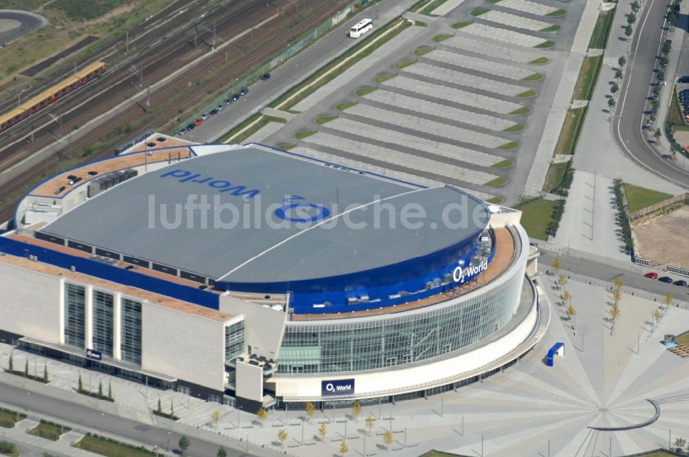 Berlin aus der Vogelperspektive: O2- Arena in Berlin - Friedrichshain