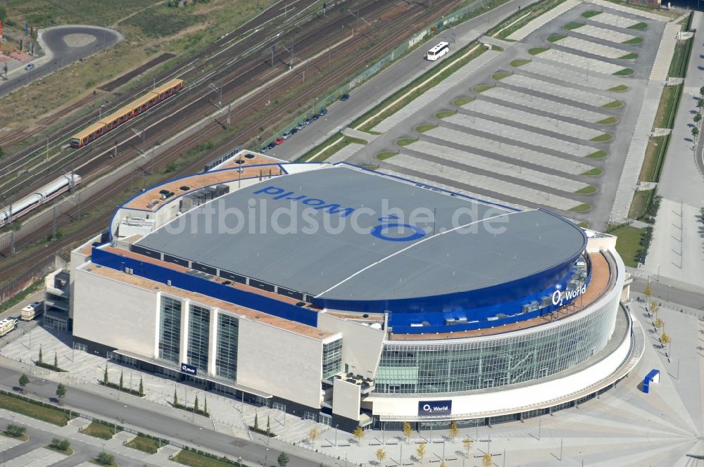 Luftbild Berlin - O2- Arena in Berlin - Friedrichshain