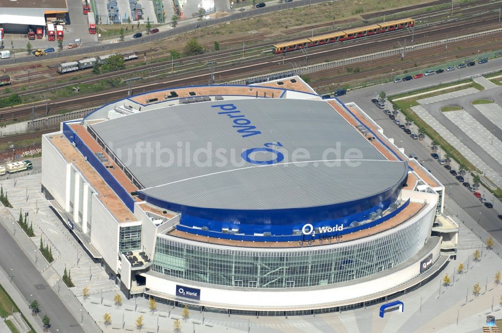 Berlin aus der Vogelperspektive: O2- Arena in Berlin - Friedrichshain