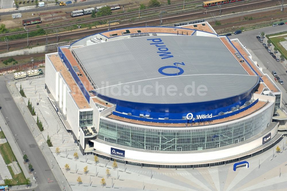 Luftbild Berlin - O2- Arena in Berlin - Friedrichshain