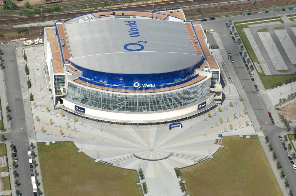 Luftaufnahme Berlin - O2- Arena in Berlin - Friedrichshain