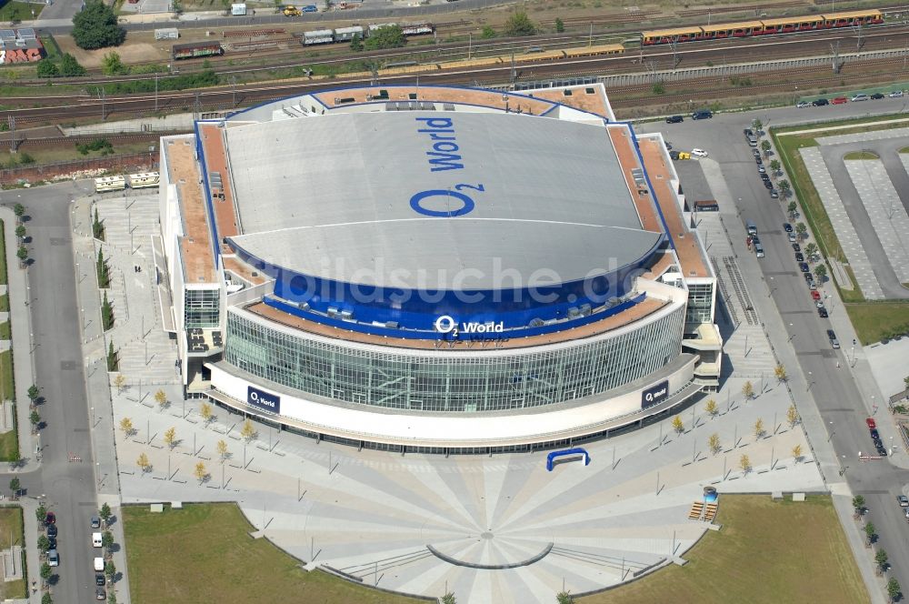 Berlin von oben - O2- Arena in Berlin - Friedrichshain