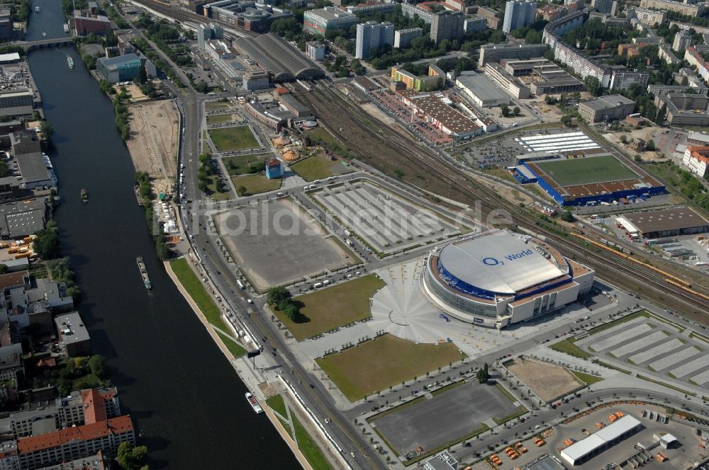 Berlin von oben - O2- Arena in Berlin - Friedrichshain