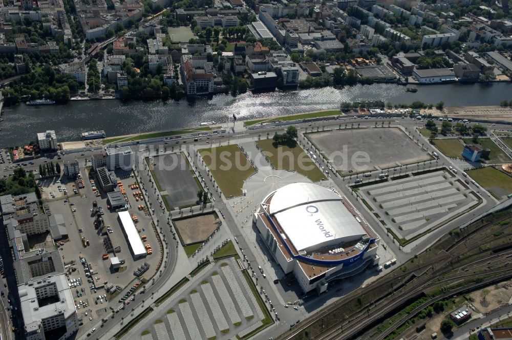 Luftbild Berlin - O2- Arena in Berlin - Friedrichshain