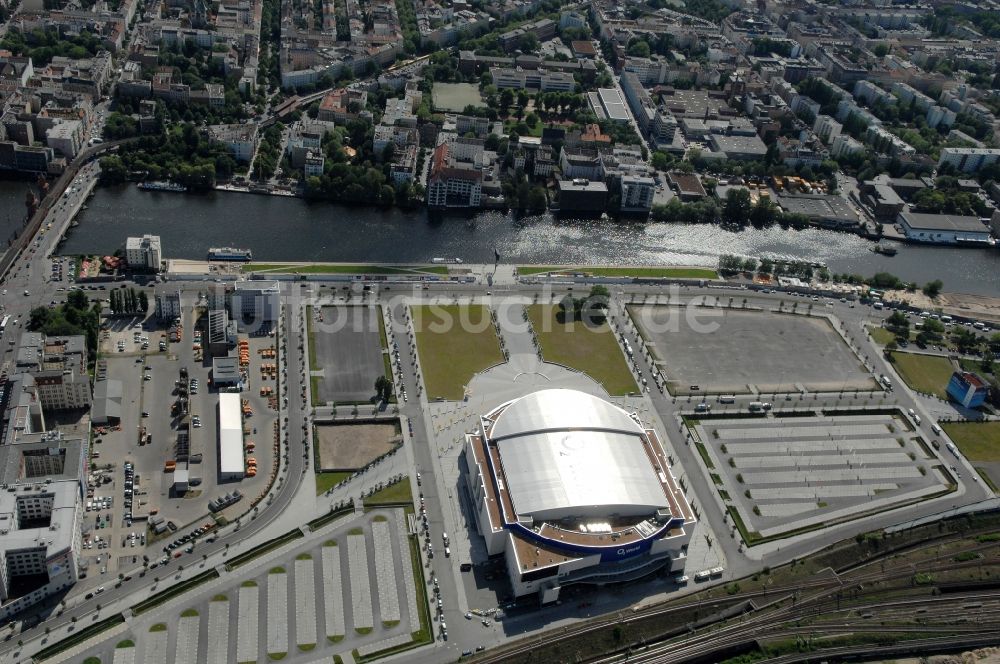 Luftaufnahme Berlin - O2- Arena in Berlin - Friedrichshain