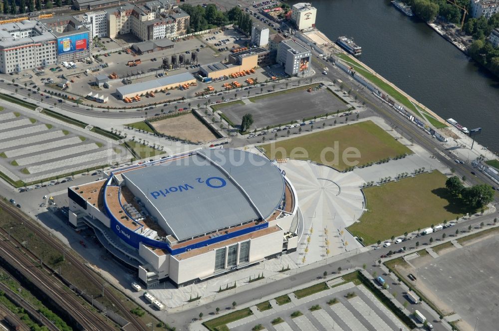 Berlin aus der Vogelperspektive: O2- Arena in Berlin - Friedrichshain