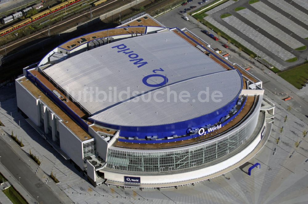 Luftbild Berlin - O2 World Arena in Berlin Friedrichshain