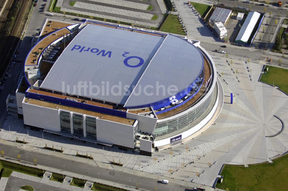 Luftaufnahme Berlin - O2 World Arena in Berlin Friedrichshain