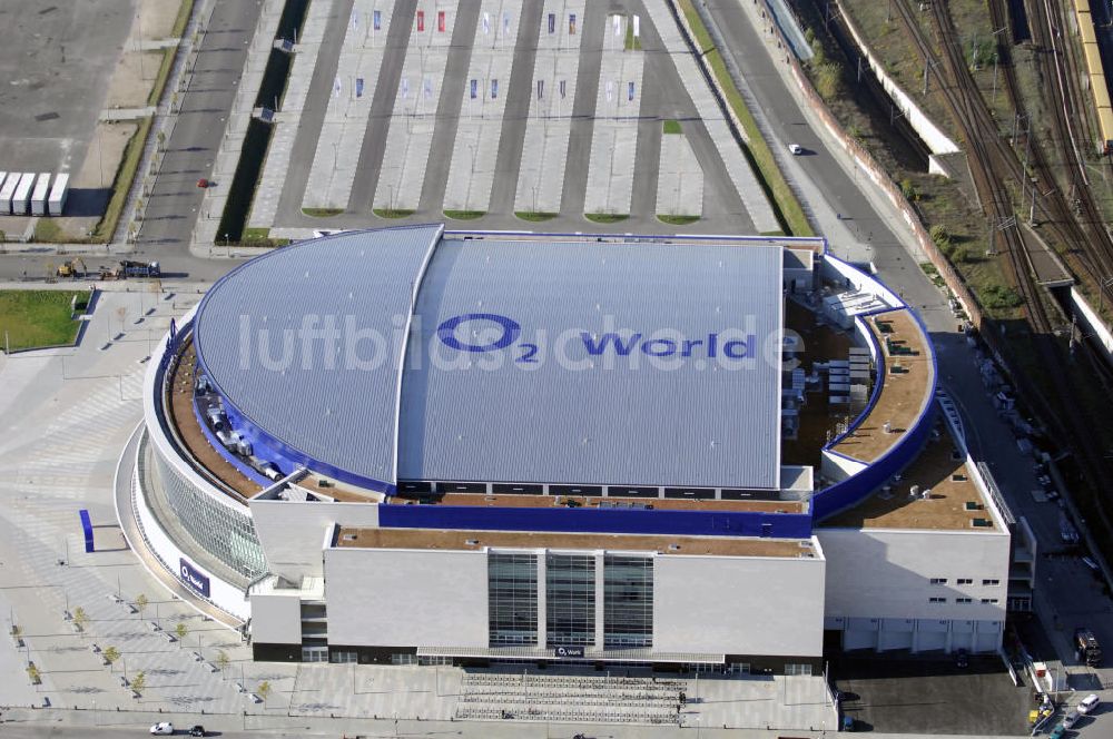 Luftbild Berlin - O2 World Arena in Berlin Friedrichshain