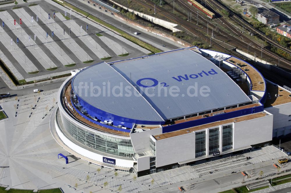 Luftaufnahme Berlin - O2 World Arena in Berlin Friedrichshain