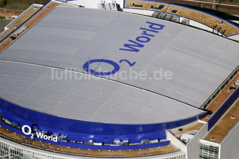 Luftbild Berlin - O2 World Arena in Berlin Friedrichshain