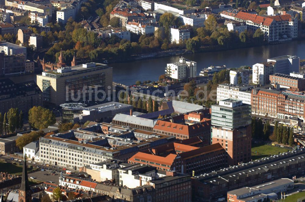 Berlin von oben - Oberbaum-City im Ortsteil Berlin-Friedrichshain