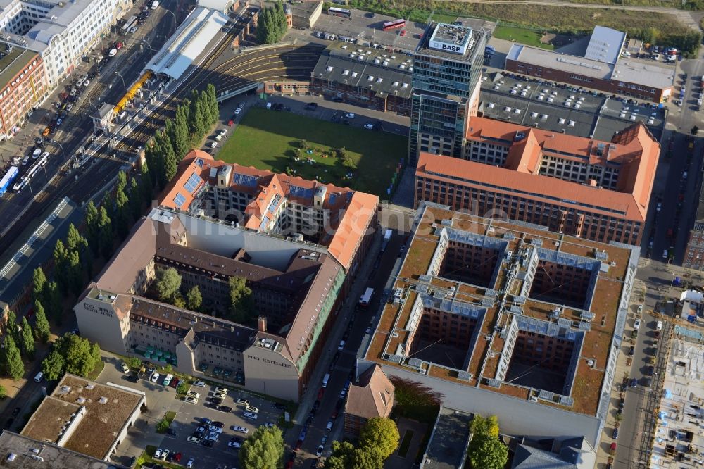 Luftbild Berlin - Oberbaum City im Ortsteil Friedrichshain in Berlin