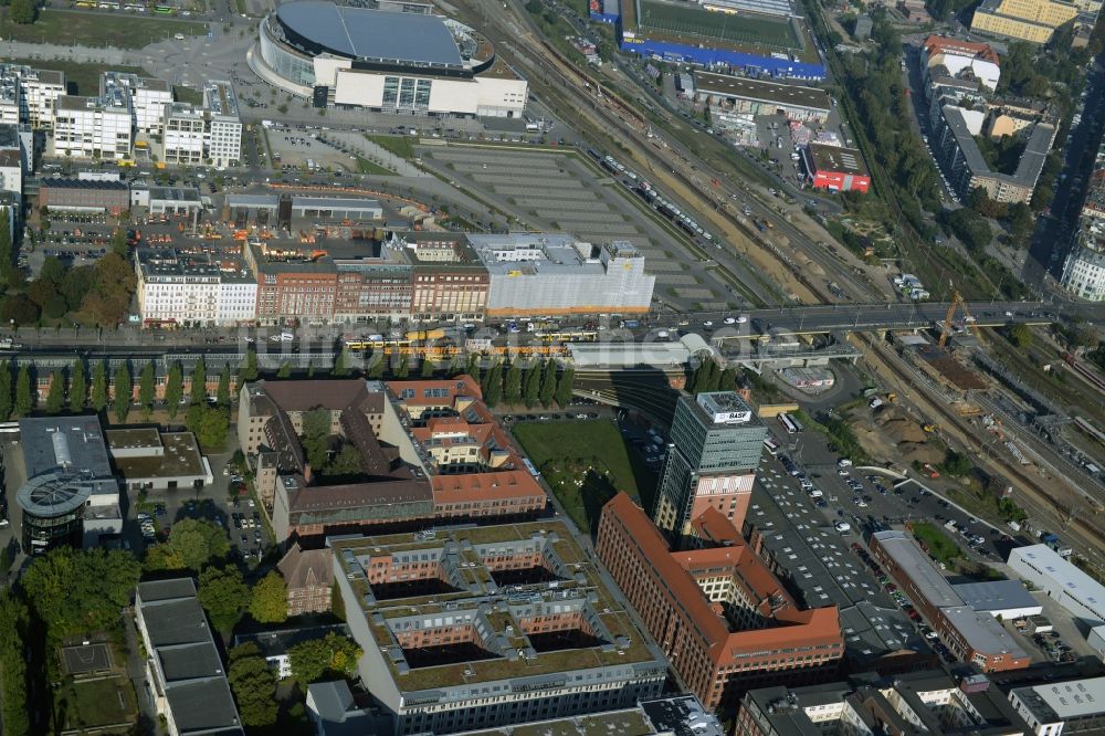 Luftaufnahme Berlin - Oberbaum City im Ortsteil Friedrichshain in Berlin