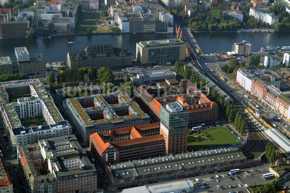 Luftaufnahme Berlin - Oberbaum City im Ortsteil Friedrichshain in Berlin