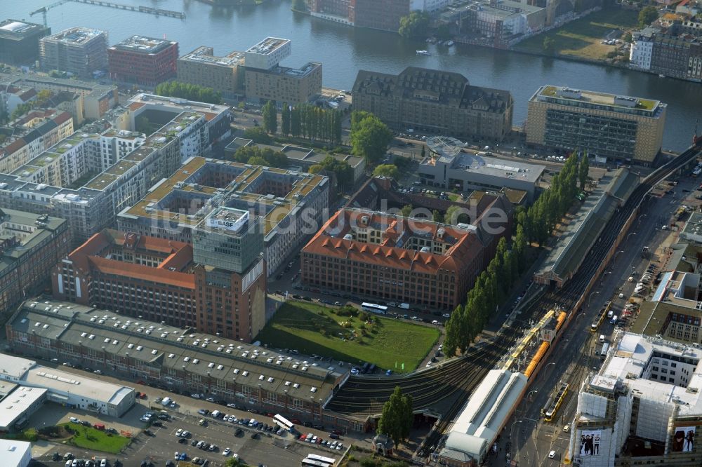 Luftbild Berlin - Oberbaum City im Ortsteil Friedrichshain in Berlin