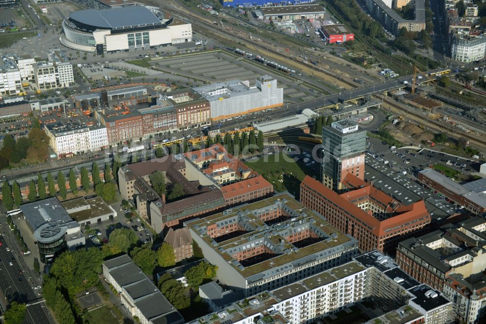 Luftbild Berlin - Oberbaum City im Ortsteil Friedrichshain in Berlin