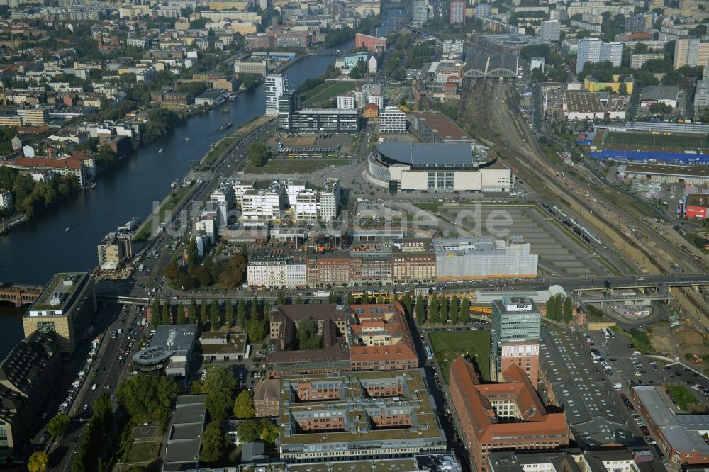 Luftaufnahme Berlin - Oberbaum City im Ortsteil Friedrichshain in Berlin