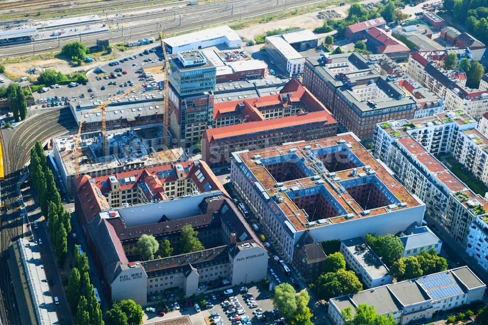 Luftbild Berlin - Oberbaum City im Ortsteil Friedrichshain in Berlin