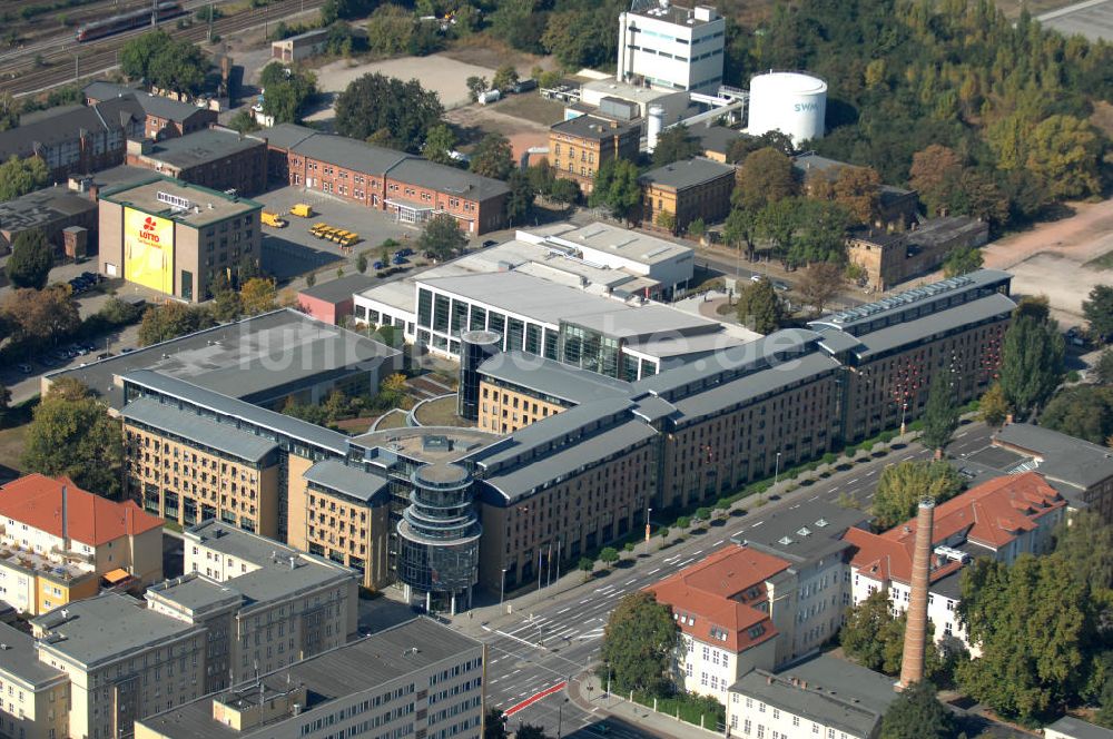 Magdeburg von oben - Oberfinanzdirektion in Magdeburg