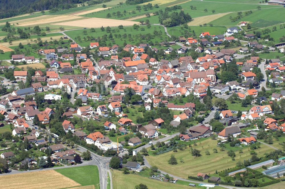 Oberhaugstett aus der Vogelperspektive: Oberhaugstett